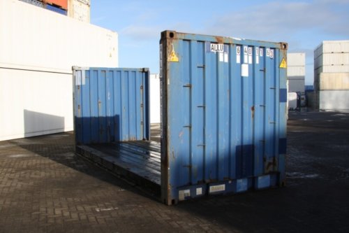 20FT Flatrack Fixed-End container 01