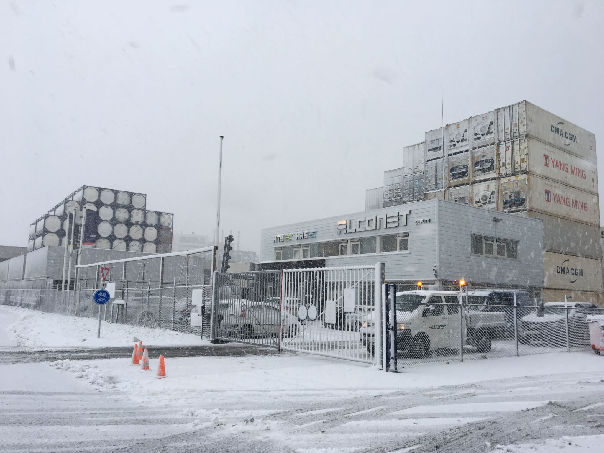 Alconet sneeuw depot 1 gesloten