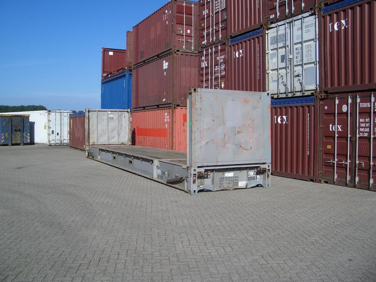 Open side container